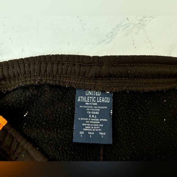Vintage 90’s United Athletic League Sweatpants Mens L Brown Drawstring Knit - Picture 5 of 6
